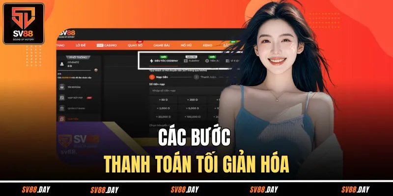 Các bước thanh toán tối giản hóa